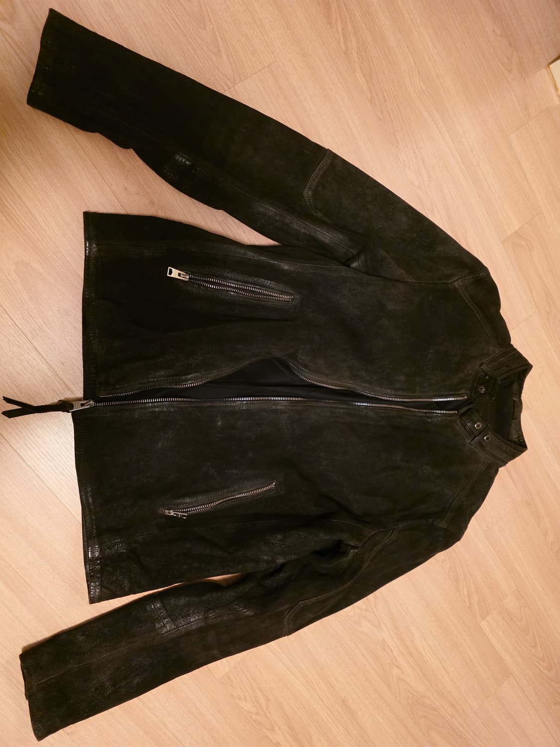 올세인츠 블랙 양가죽자켓 상품이미지1