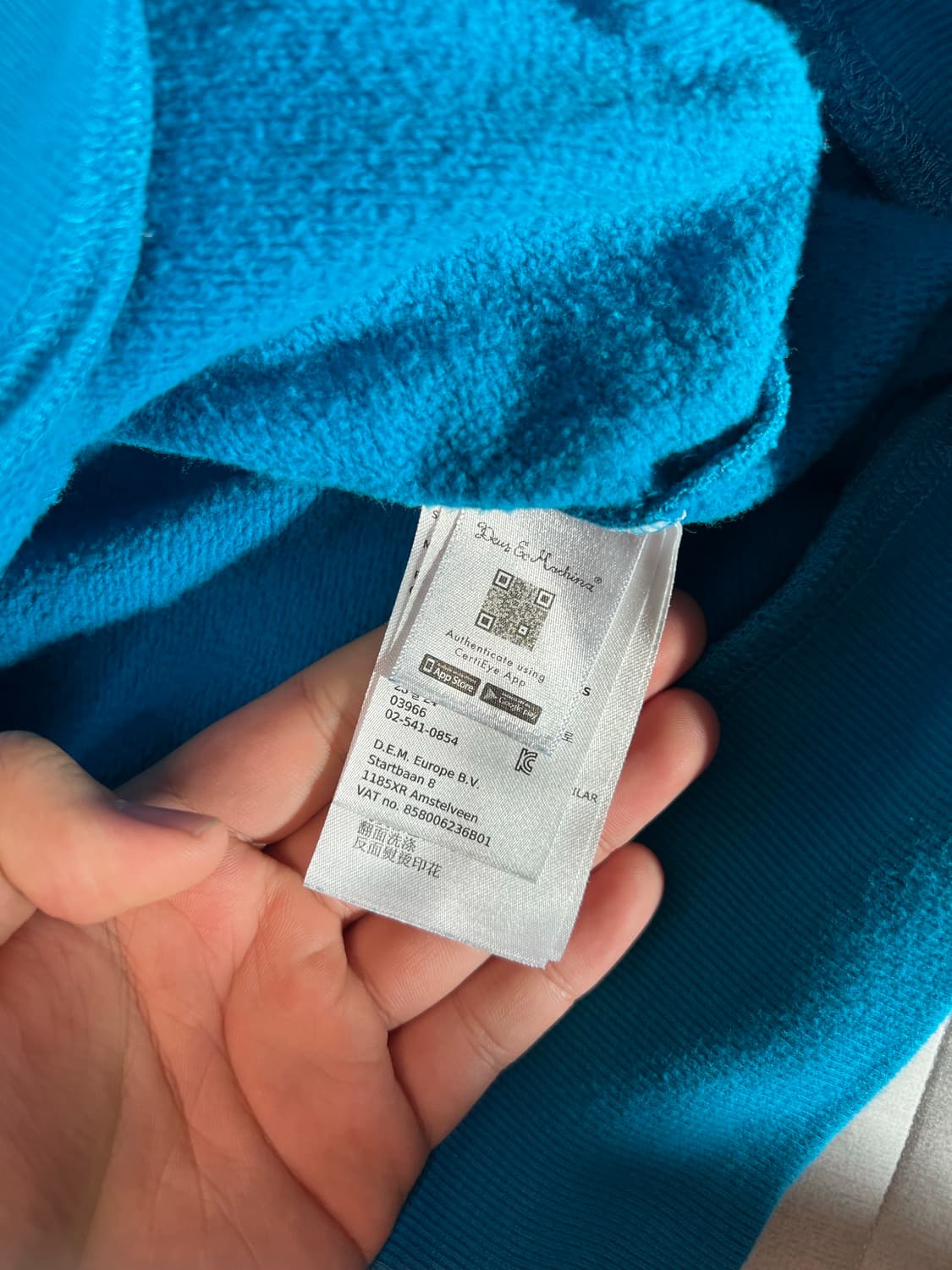 데우스 엑스 마키나 블루 후드티 xxl 상품이미지4