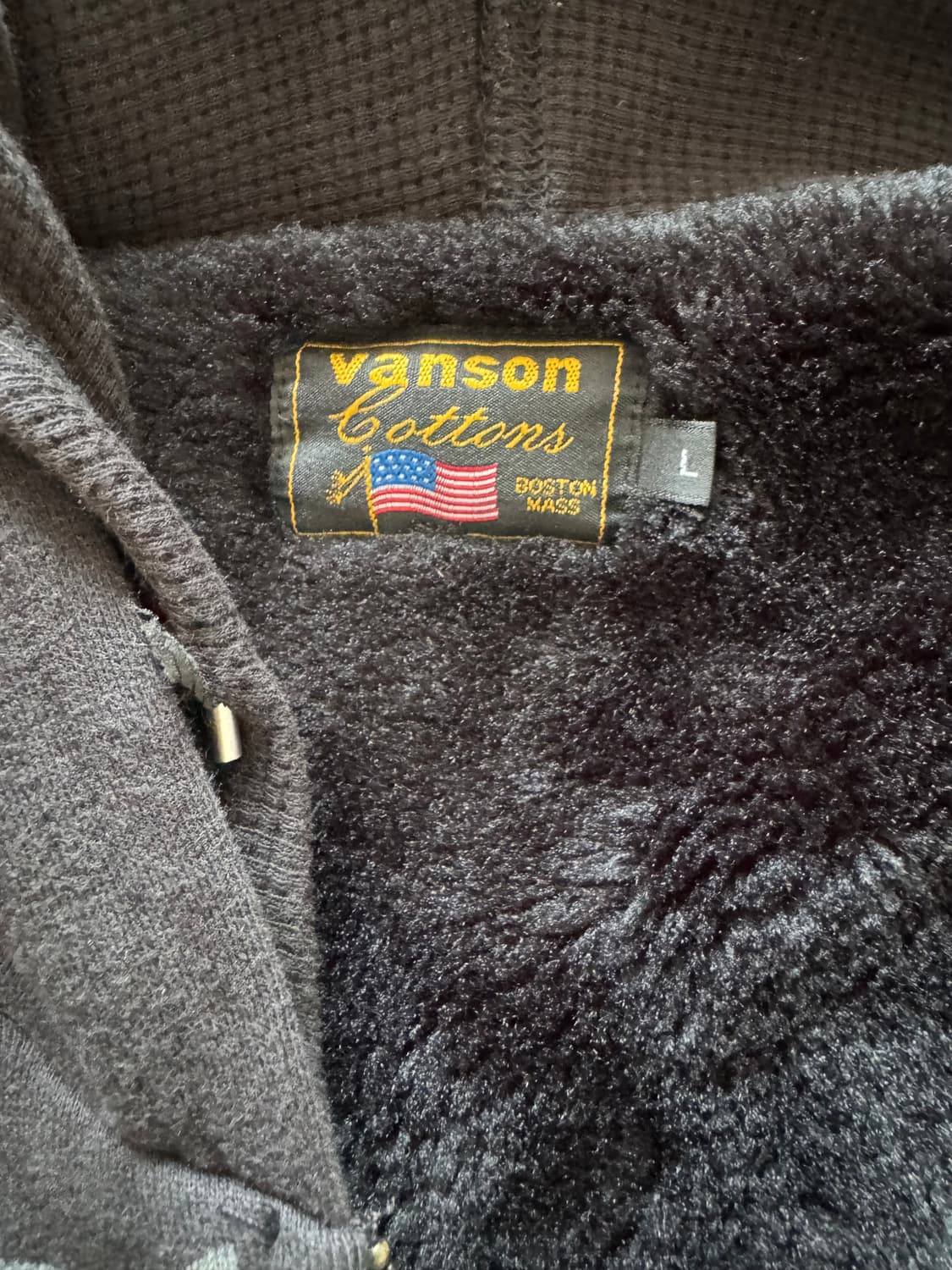 Vanson Leathers 본 넥워머 후드 집업 팝니다!!  상품이미지2