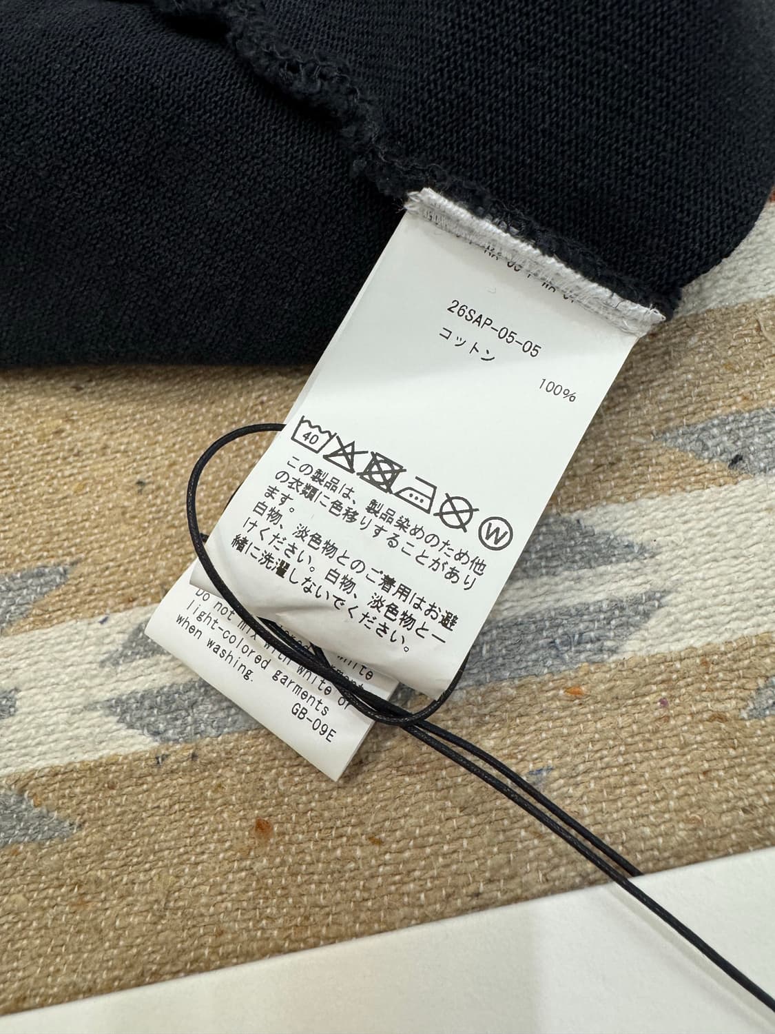 [3][L] 아프레쎄 빈티지 숏슬리브 티셔츠 블랙 - 26SS 상품이미지7