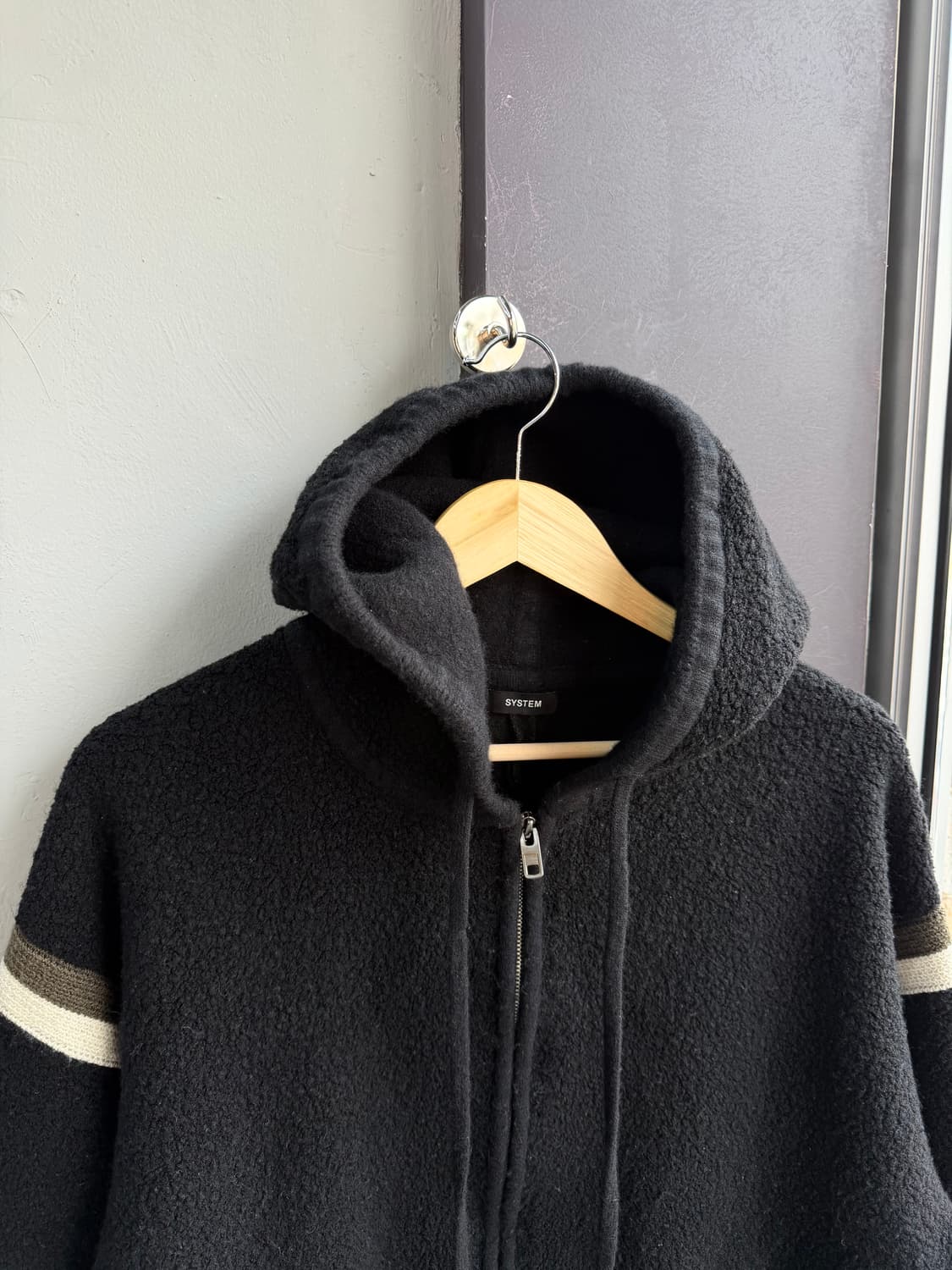 105/ 시스템옴므 23FW 플리스 후디 집업 상품이미지3