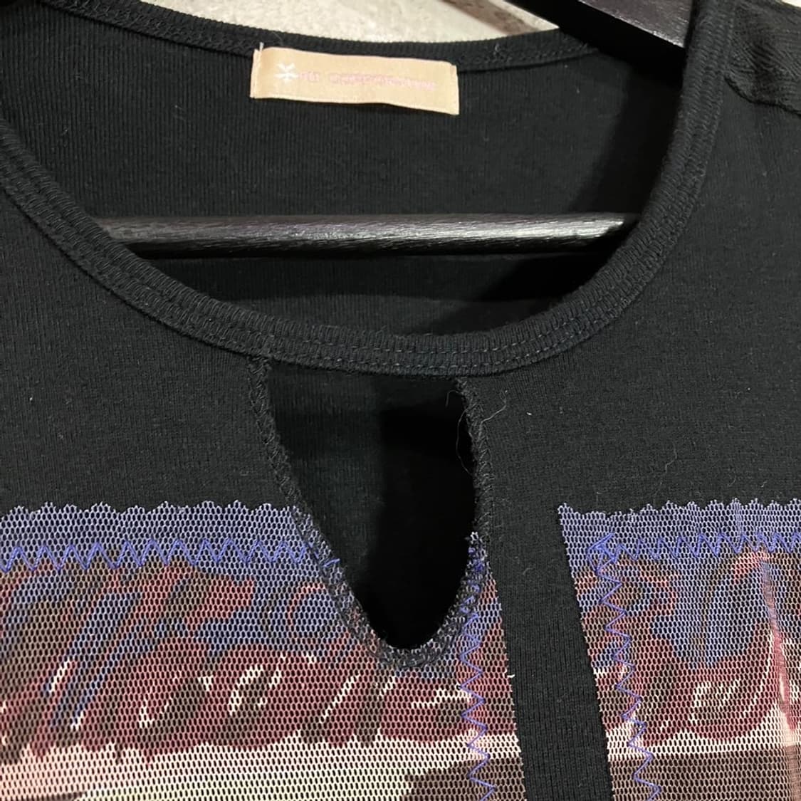 펑크 디테일 프린팅 반팔티 상품이미지6