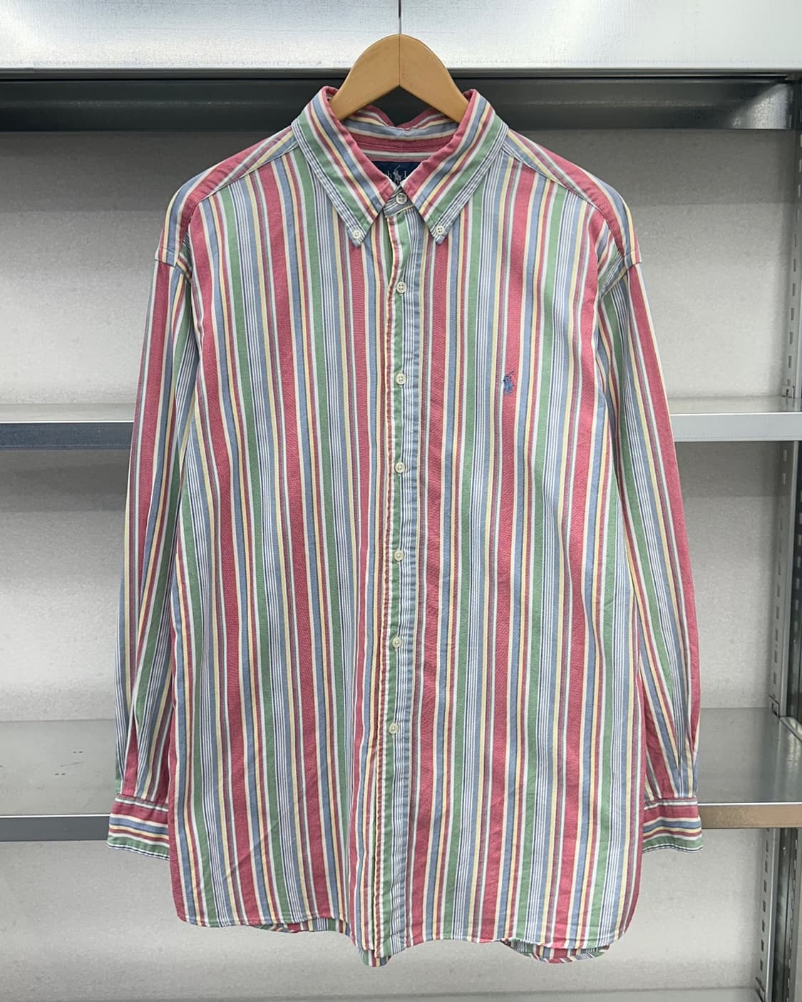 (XL)90'S 폴로 스트라이프 셔츠-M612 상품이미지1