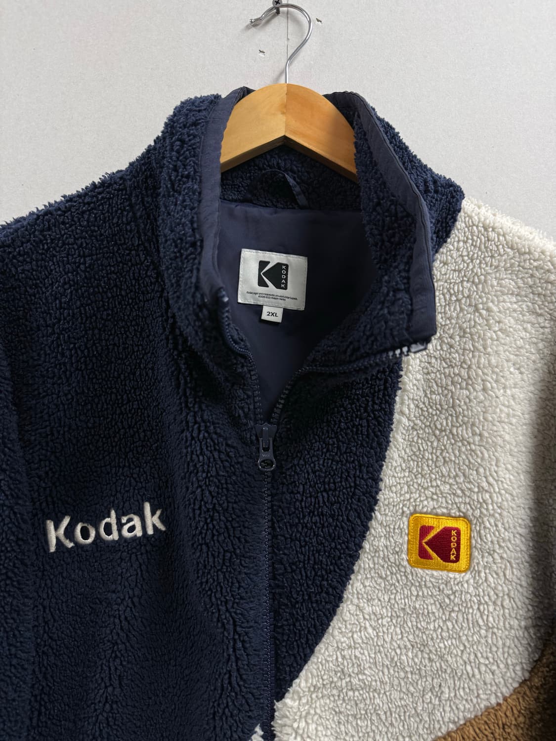남성 110 XXL / 코닥 컬러크롬 뽀글이 후리스 자켓 상품이미지3
