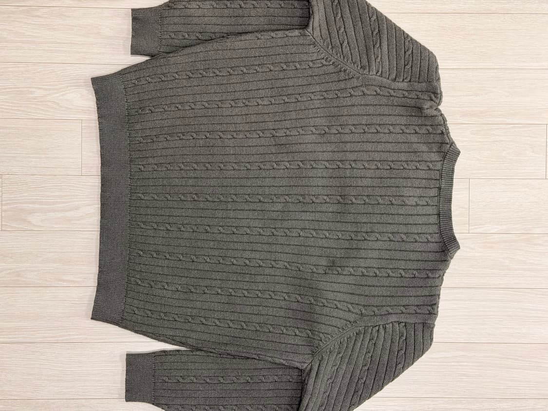 에잇세컨즈 꽈배기 헨리넥 니트 풀오버 애쉬 상품이미지3