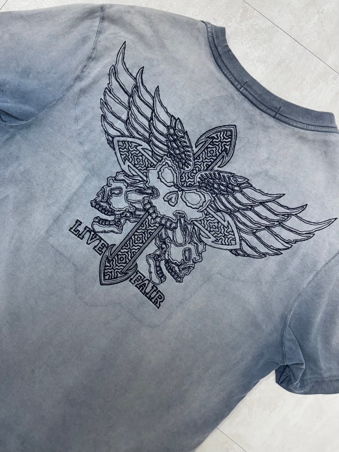 •버커루 Y2K 빈티지 자수  반팔 티셔츠 상품이미지2