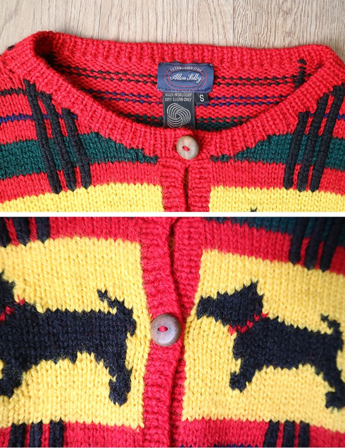 우루과이산 울100% 나무단추 빈티지 가디건

 상품이미지4