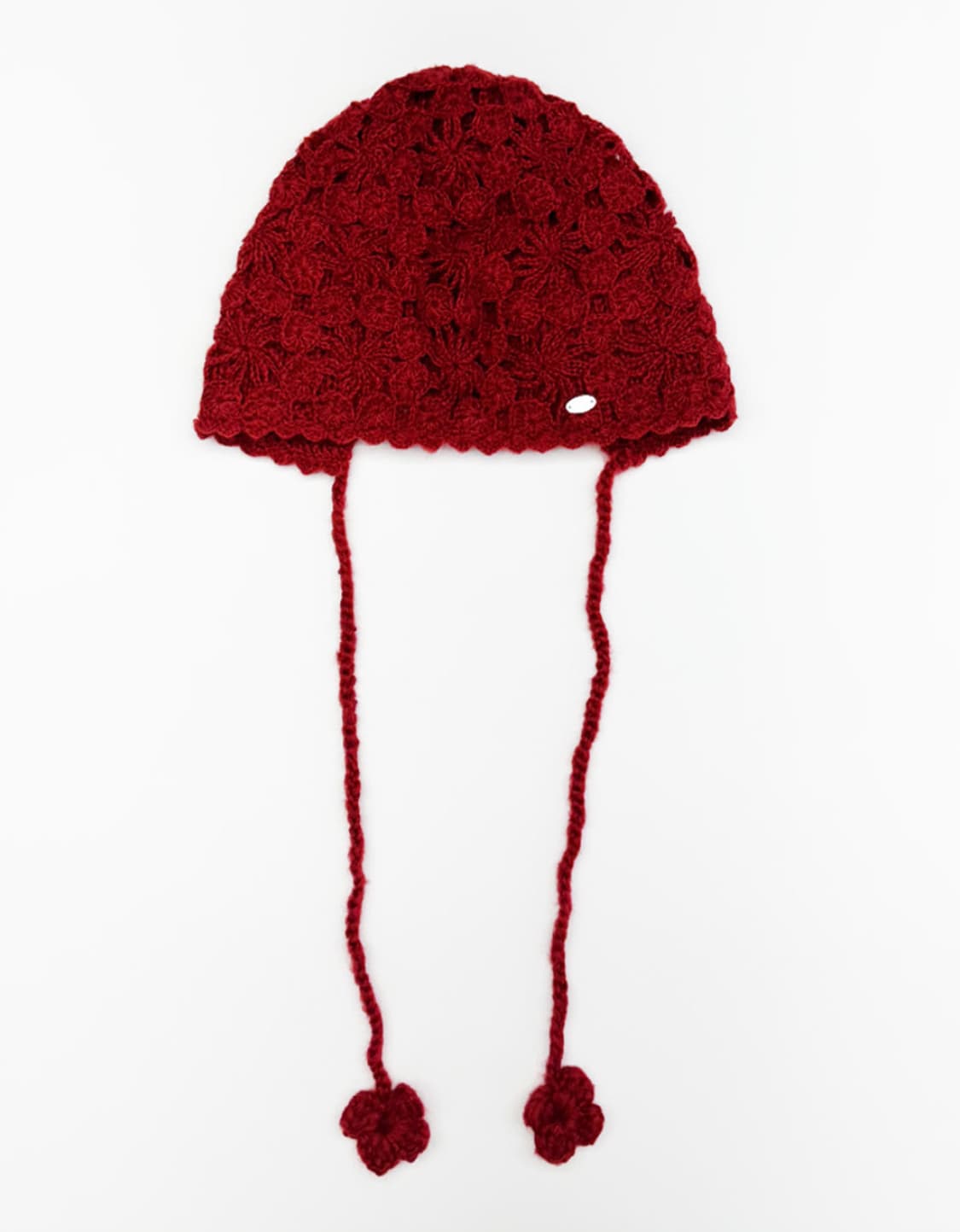 [제니 착용] 호쿠스포쿠스 크로셰 바라클라바 레드 상품이미지1