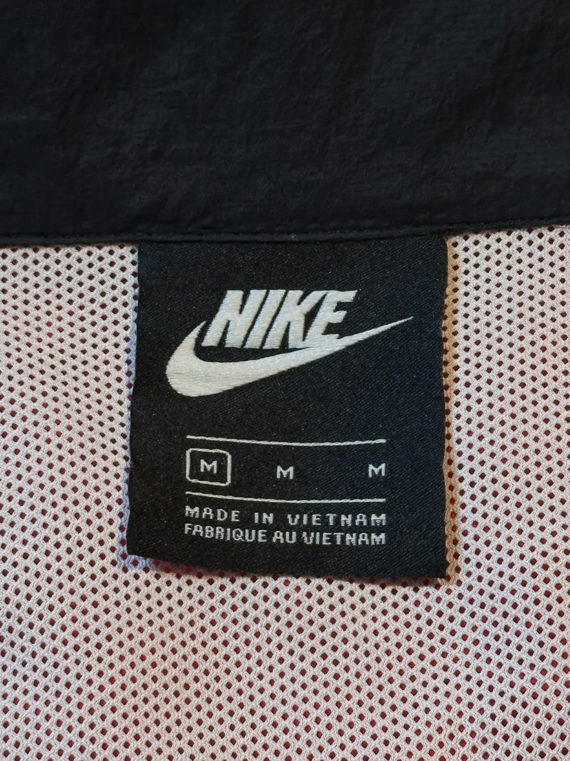 나이키 NIKE 빅스우시 우븐 배색 바람막이 자켓 검빨 상품이미지4