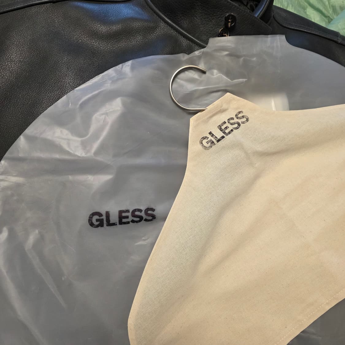 Gless 글레스 레더 해링턴 자켓 상품이미지2