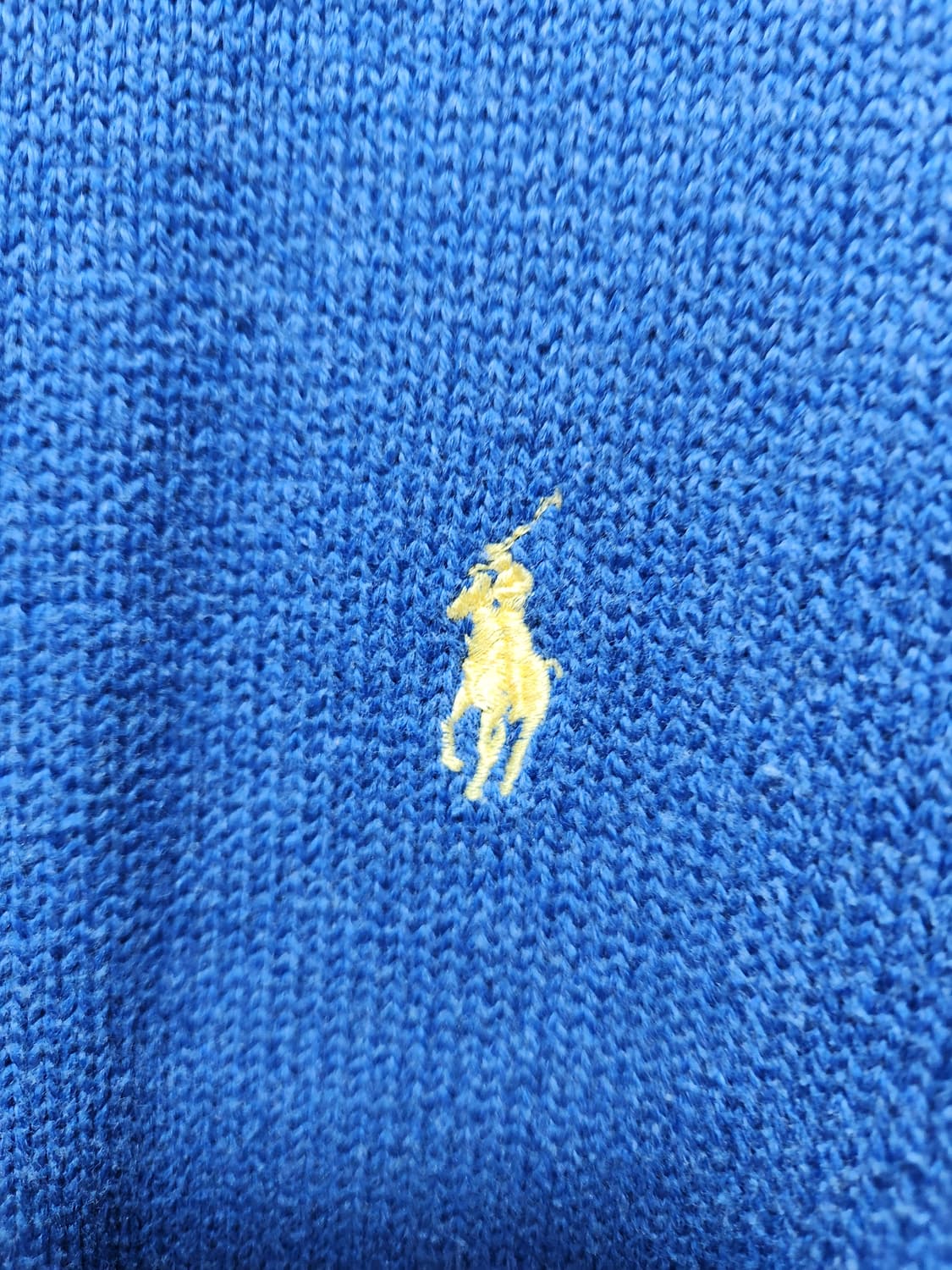폴로 랄프로렌 블루 하프집업 니트 L 상품이미지3