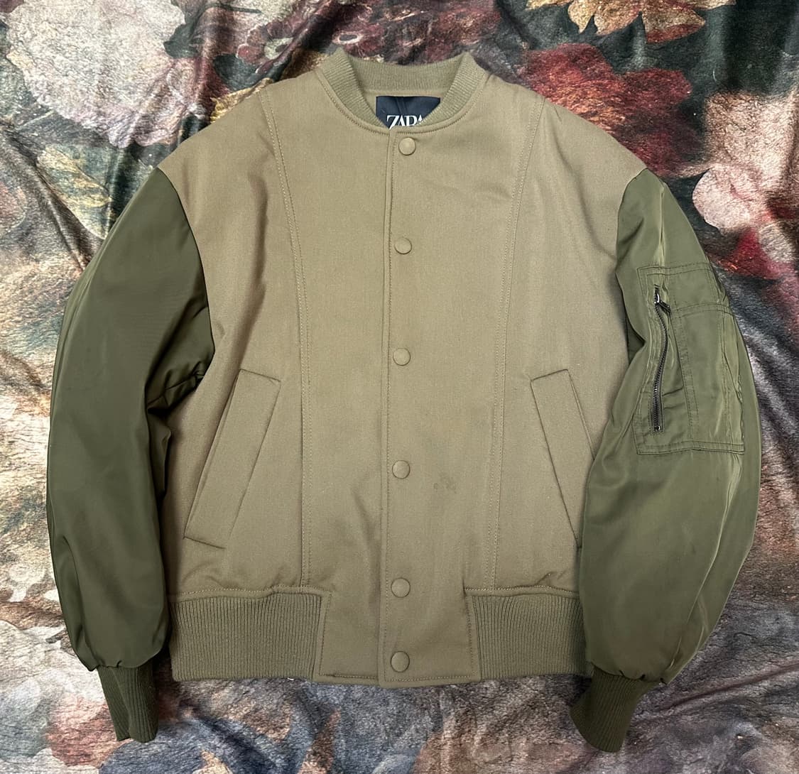 자라 빈티지 베이지항공점퍼 XS 상품이미지1