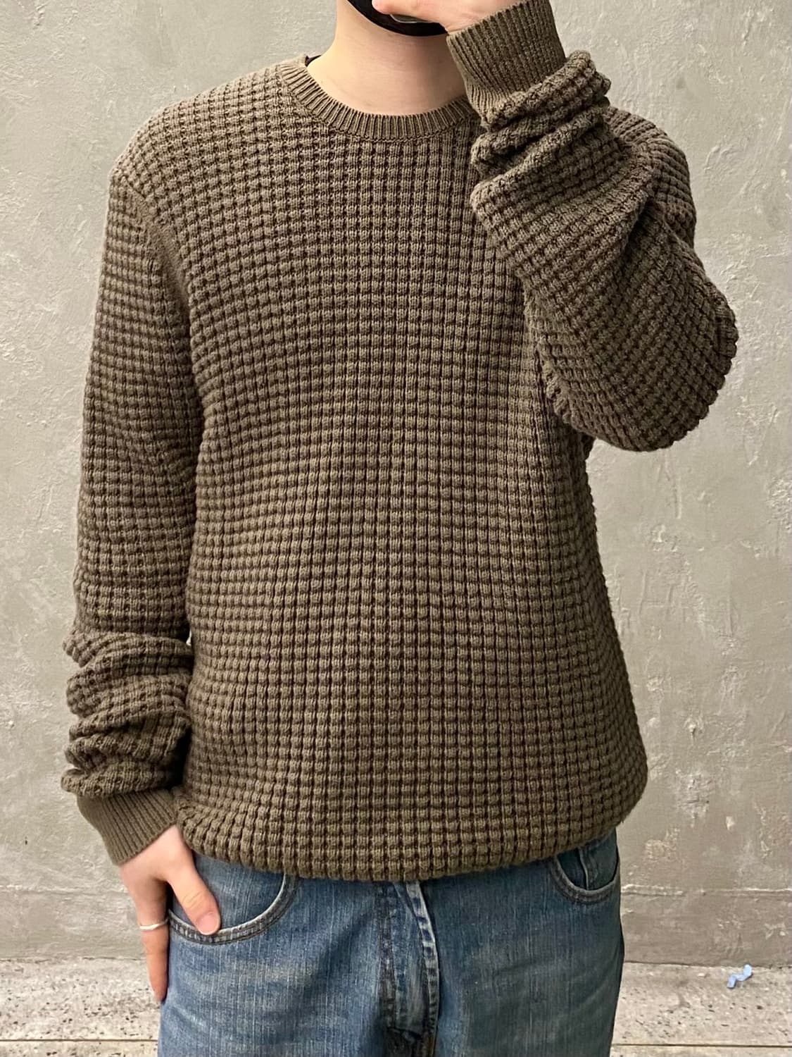 [S] ALLSAINTS 올세인츠 브라운 코튼 니트 상품이미지9