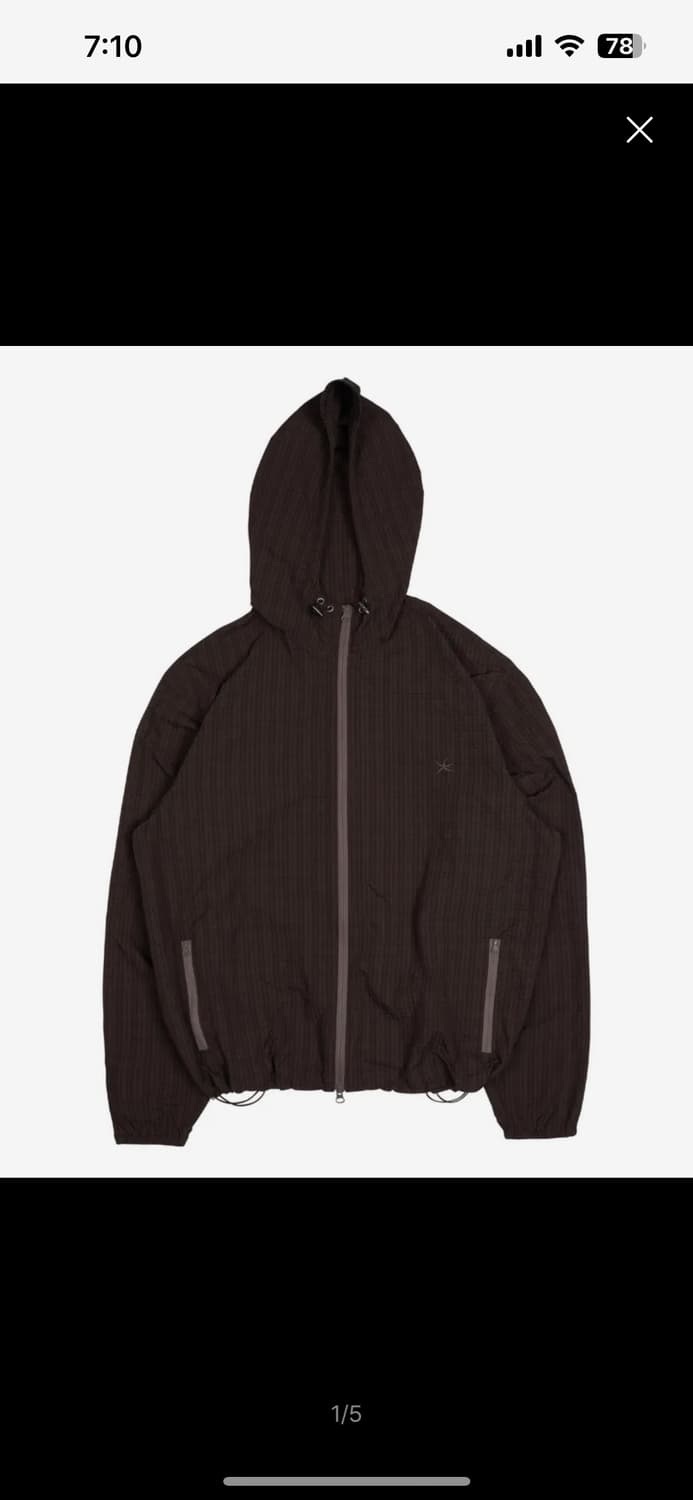 TCM check windstopper (burgundy) 상품이미지1