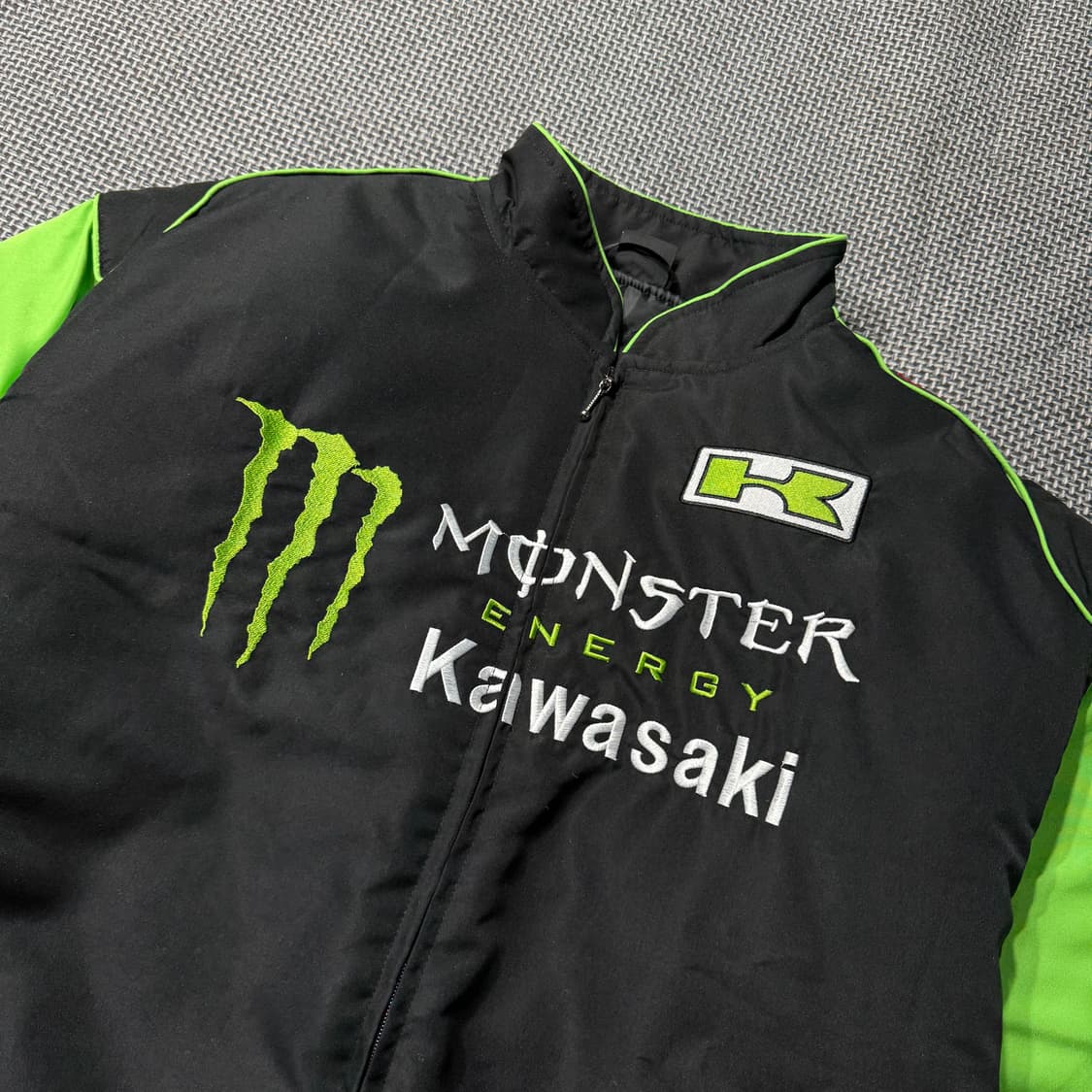 새상품 Monster Energy Kawasaki 레이싱 점퍼 (XL/X 상품이미지2