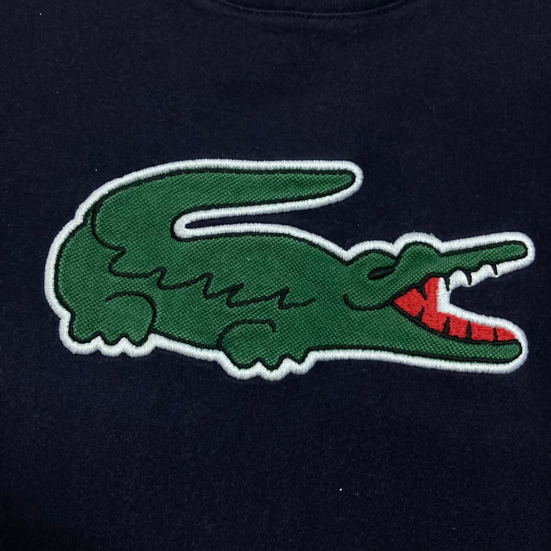 라코스테 빅로고 네이비 반팔티 상품이미지2