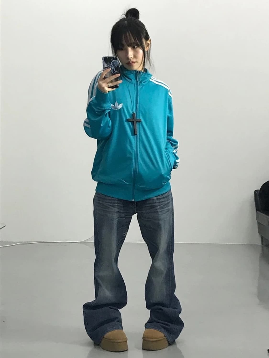 adidas Originals Track Top Mint Blue 상품이미지3
