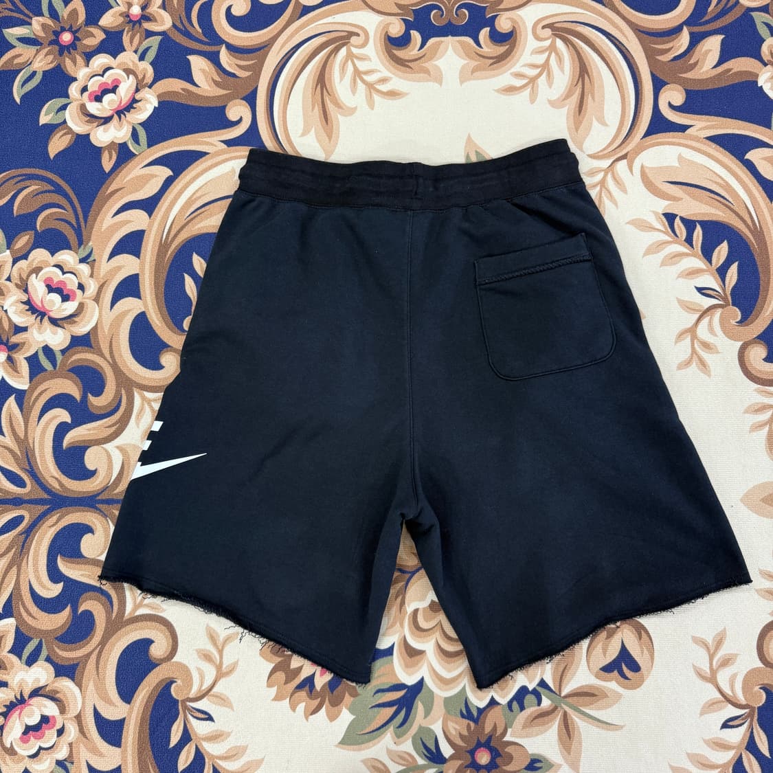 (L)나이키 NIKE 빅로고 코튼 반바지(블랙) 상품이미지4