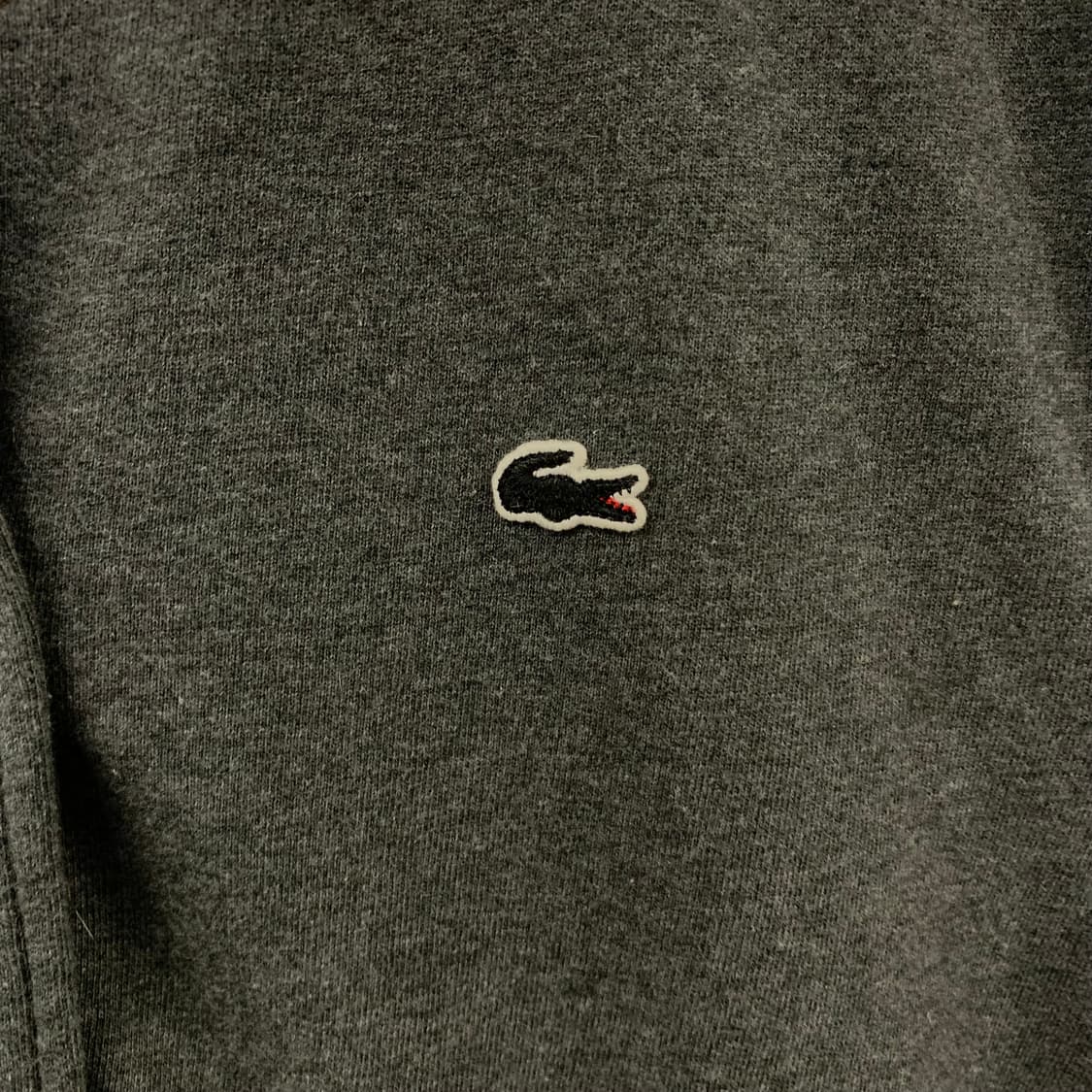 라코스테 자수로고 그레이 코튼 바시티 자켓 상품이미지3