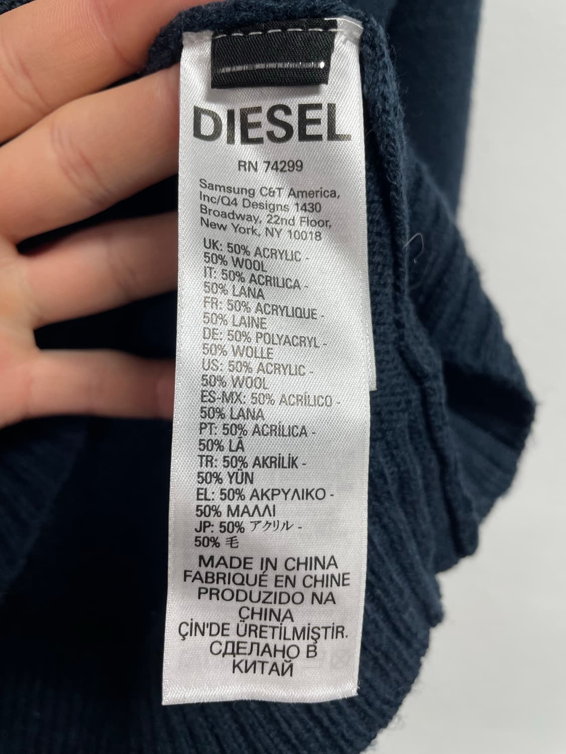 19s 디젤 스펠아웃 울 라운드 니트  (on.214)   상품이미지7