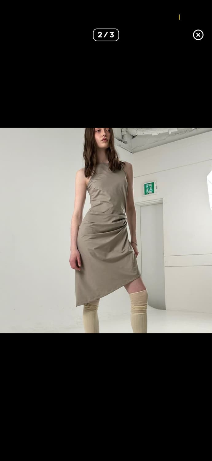 peinture shirring midi dress 상품이미지2