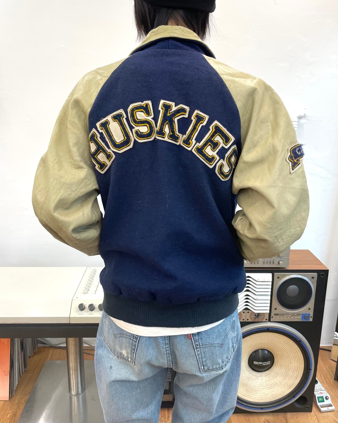 [L] 80s 빈티지 바시티 자켓 상품이미지3