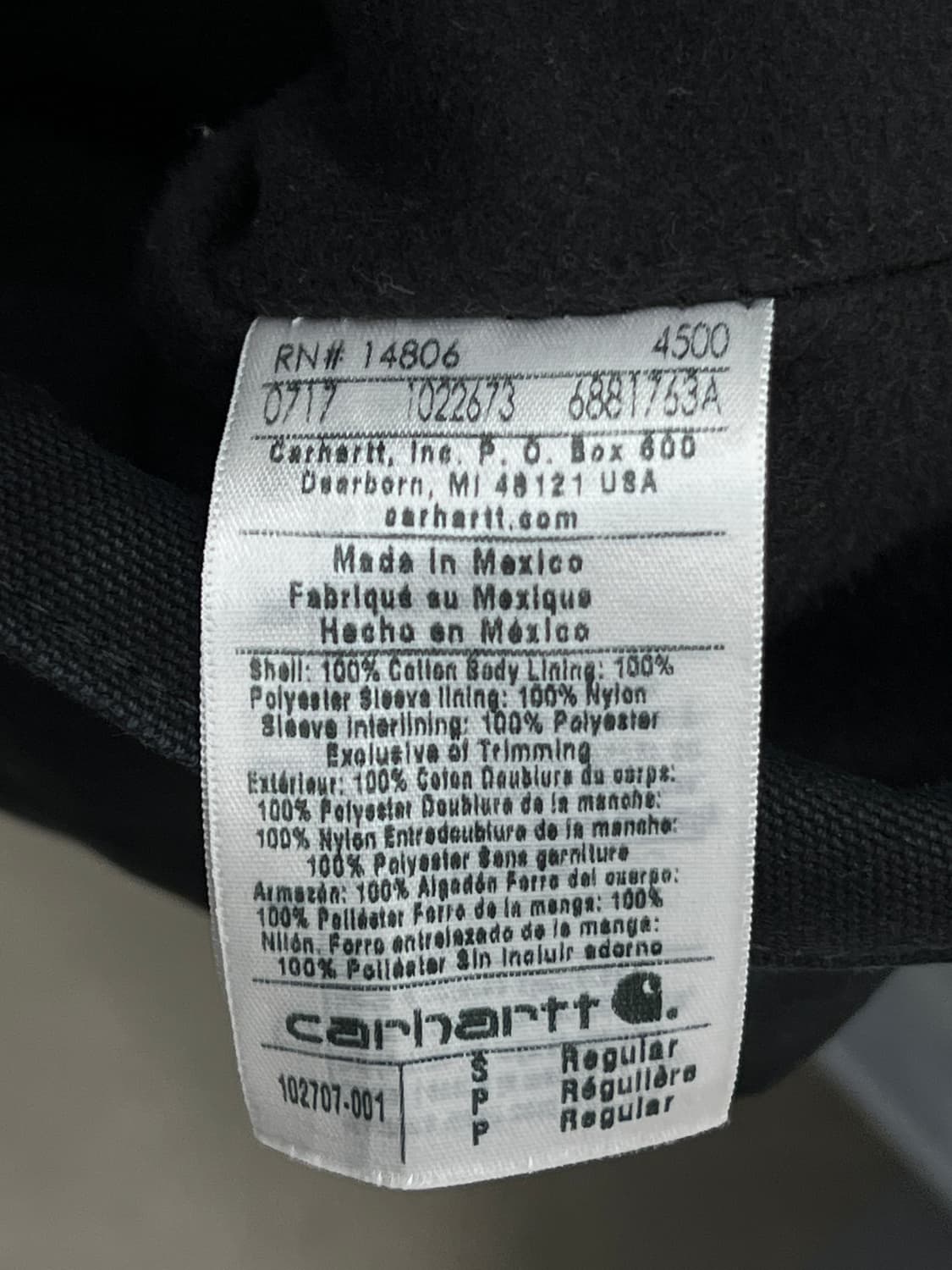 칼하트 풀스윙 초어코트 블랙 상품이미지6