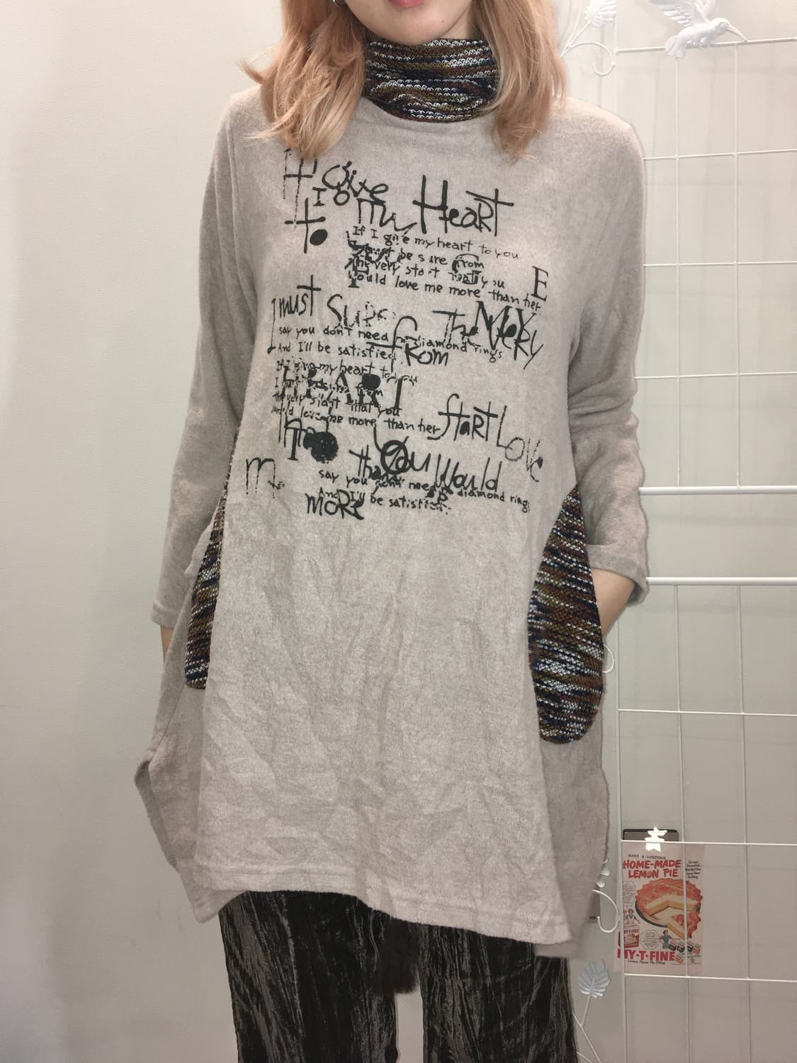 jpn vintage mori pullover knit onepiece 상품이미지3