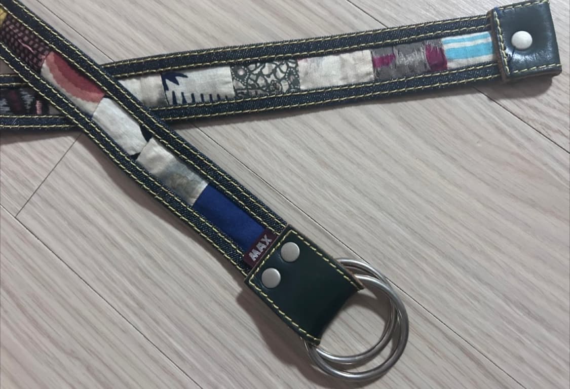 패치워크 벨트 빈티지 데님벨트 빈티지벨트 상품이미지2