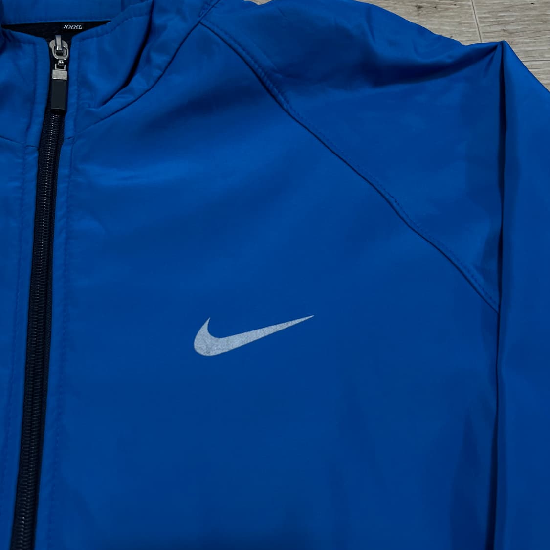 나이키 여성 스우시 로고 배색 바람막이 자켓 [블루] 3XL/115 상품이미지4