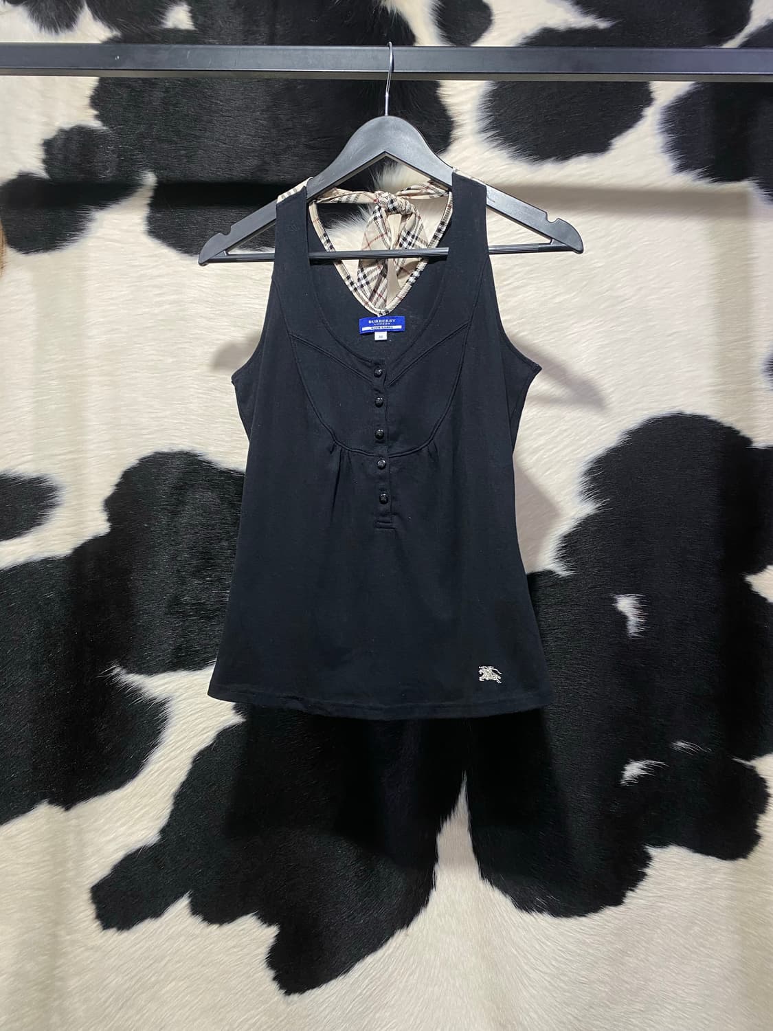 Burberry blue label 체크 홀터넥 나시 상품이미지3