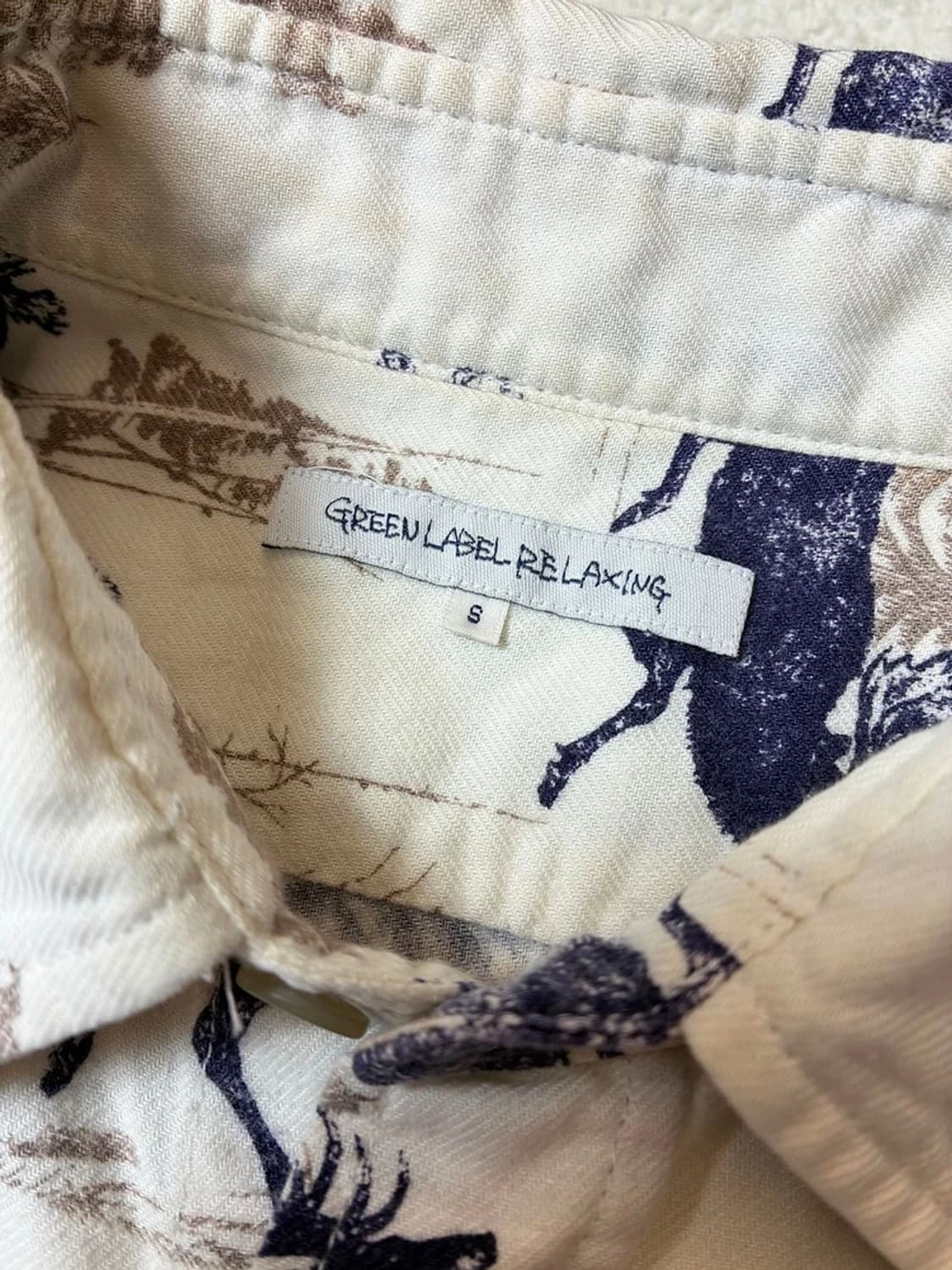 GREEN LABEL RELAXING 00's 순록 패턴셔츠 PN6309 상품이미지7