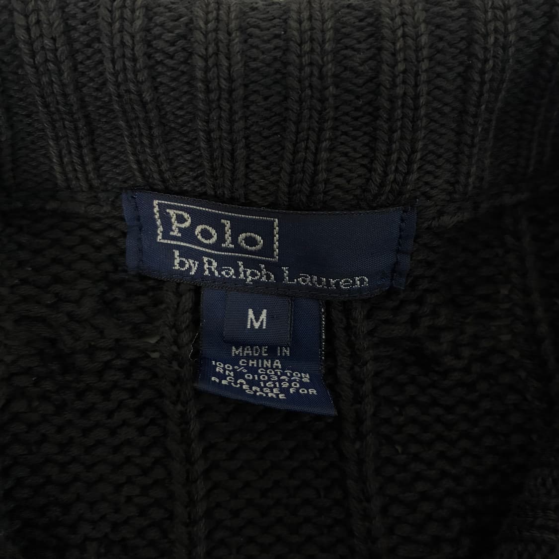 Polo  폴로 랄프로렌 자수 케이블 니트 집업 상품이미지5