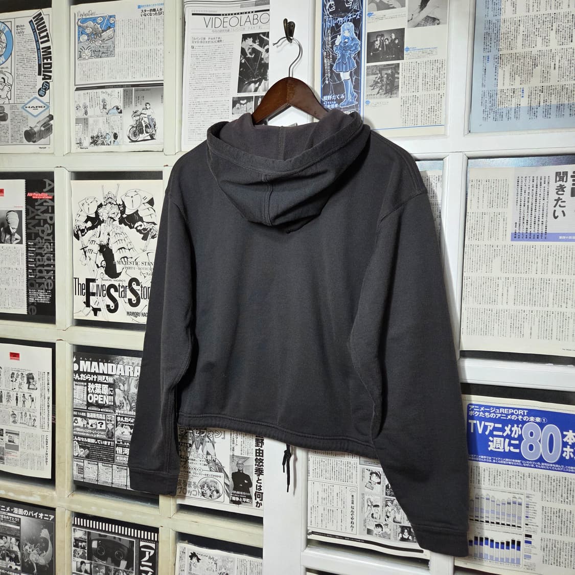 나이키 그레이 스우시 반크롭 후드집업 상품이미지6