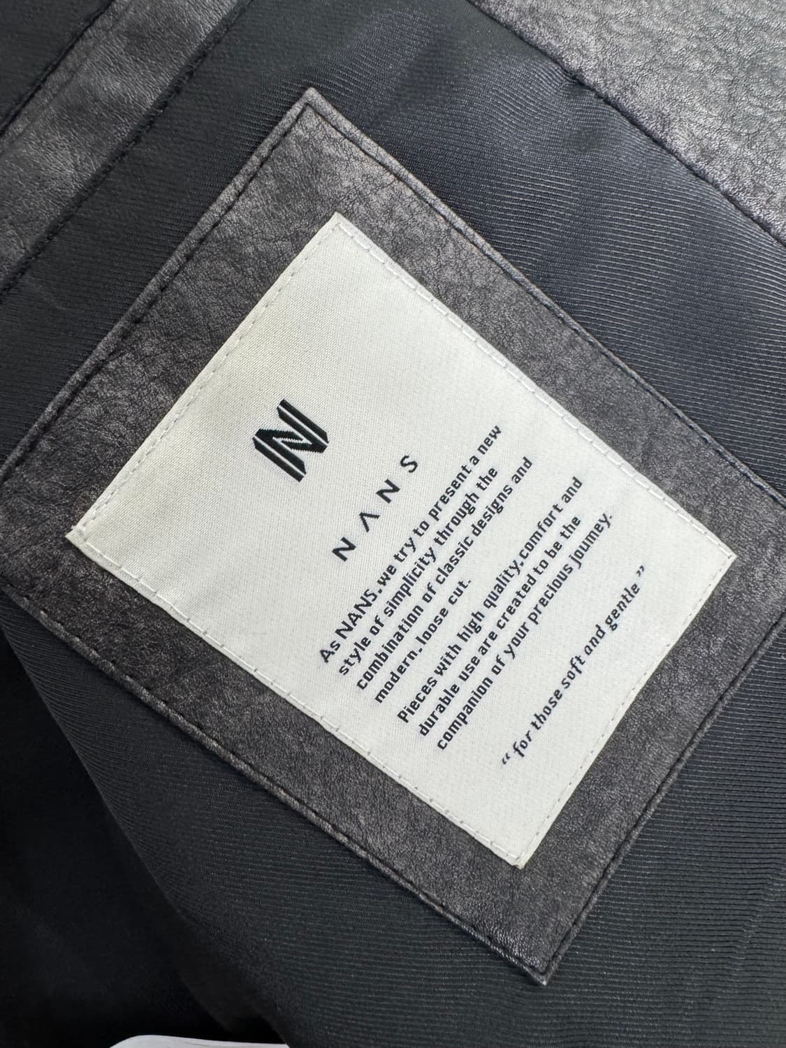 NANS 레더 자켓 M 상품이미지5