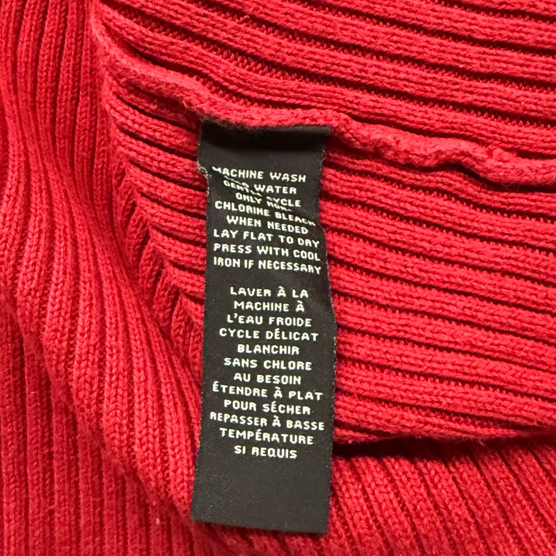 폴로 진스 레드 니트 반집업  상품이미지7