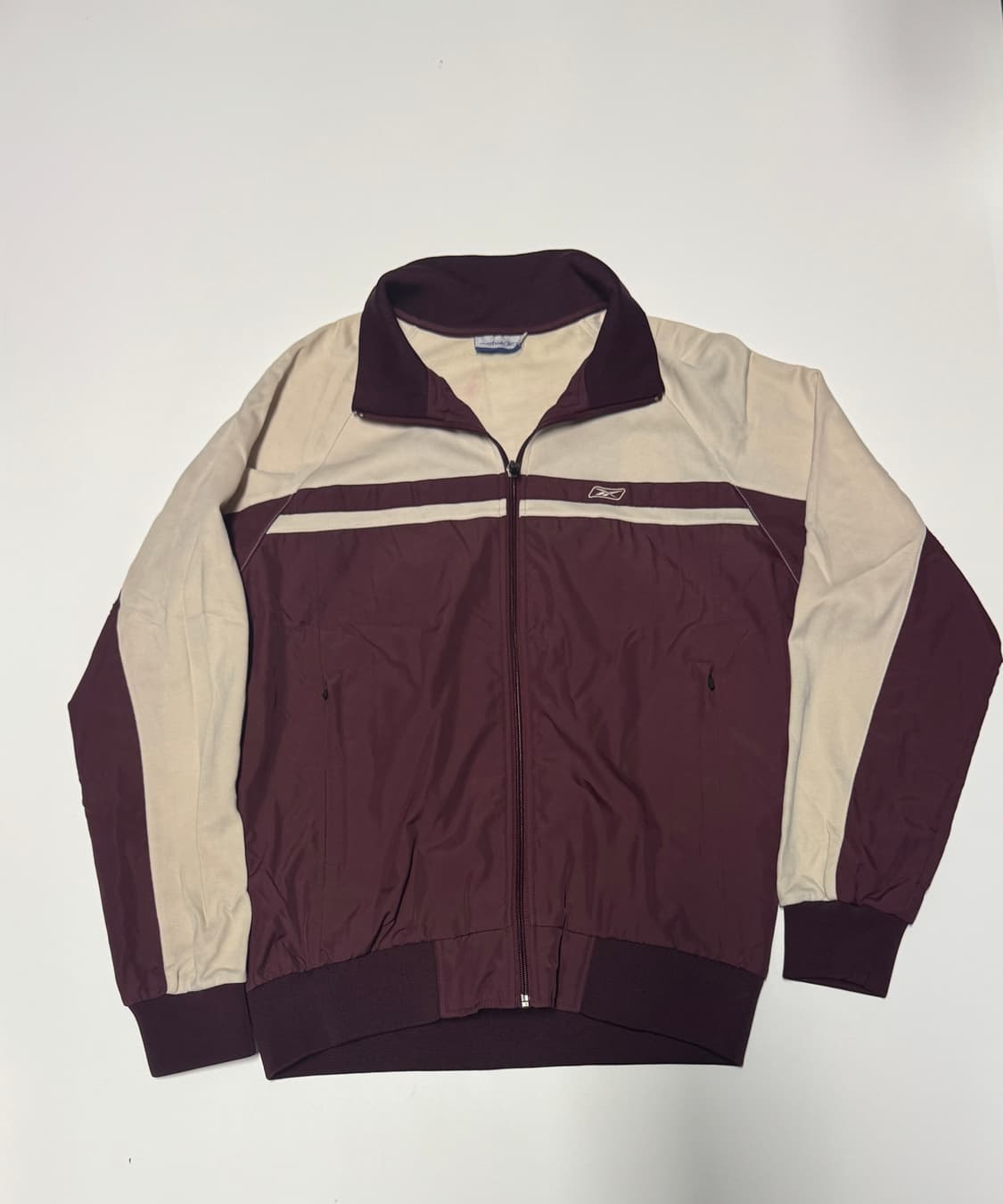리복 Reebok 올드스쿨 바람막이 트랙탑 져지 버건디 상품이미지1