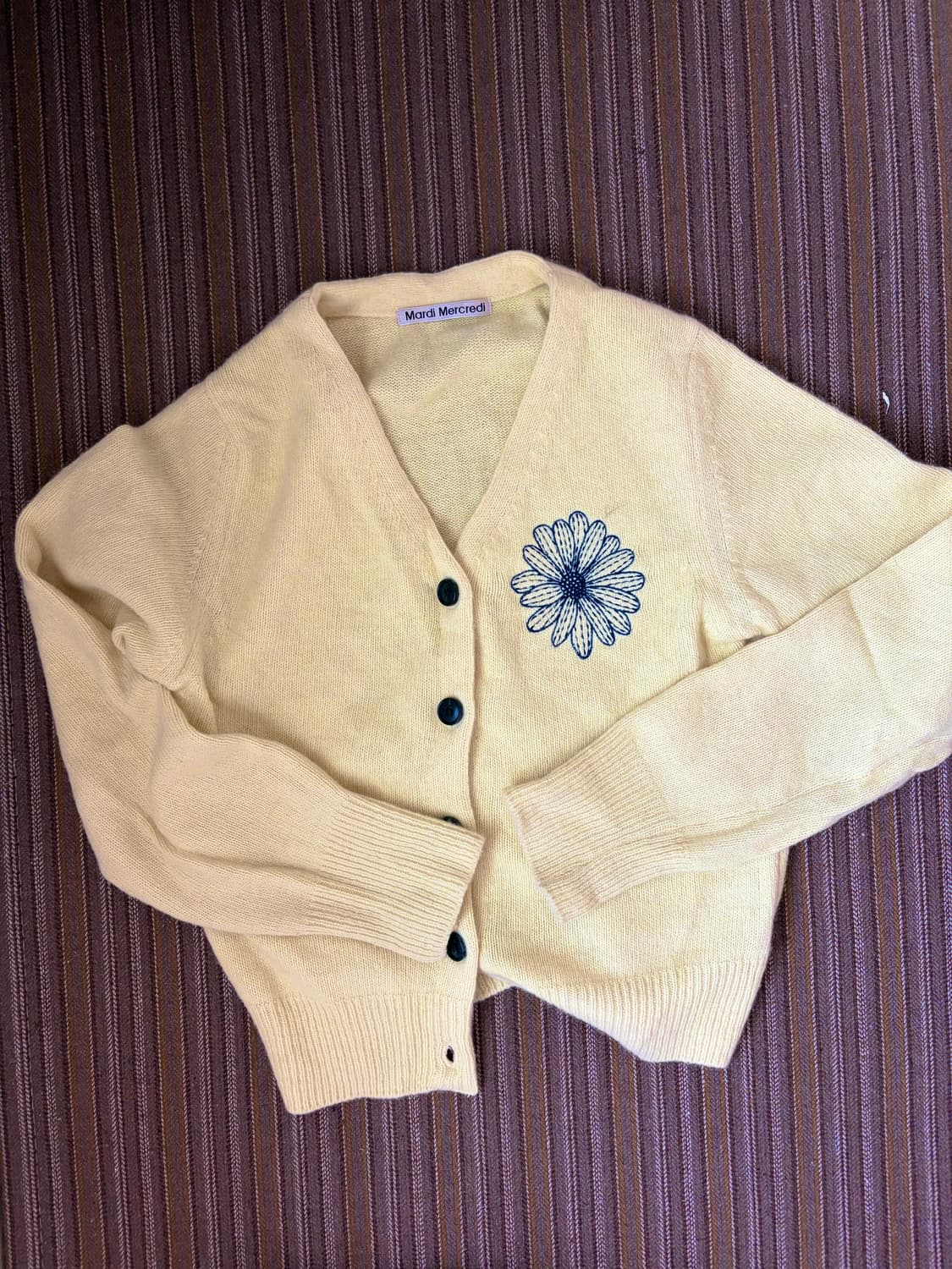 마르디메크르디 가디건 옐로우 상품이미지1