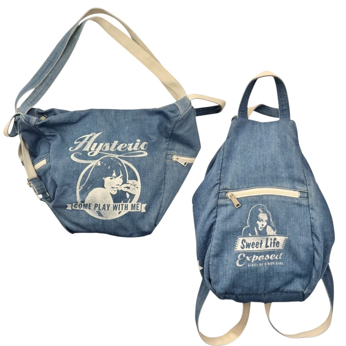 히스테릭글래머 3웨이 데님 숄더백 백팩 상품이미지1