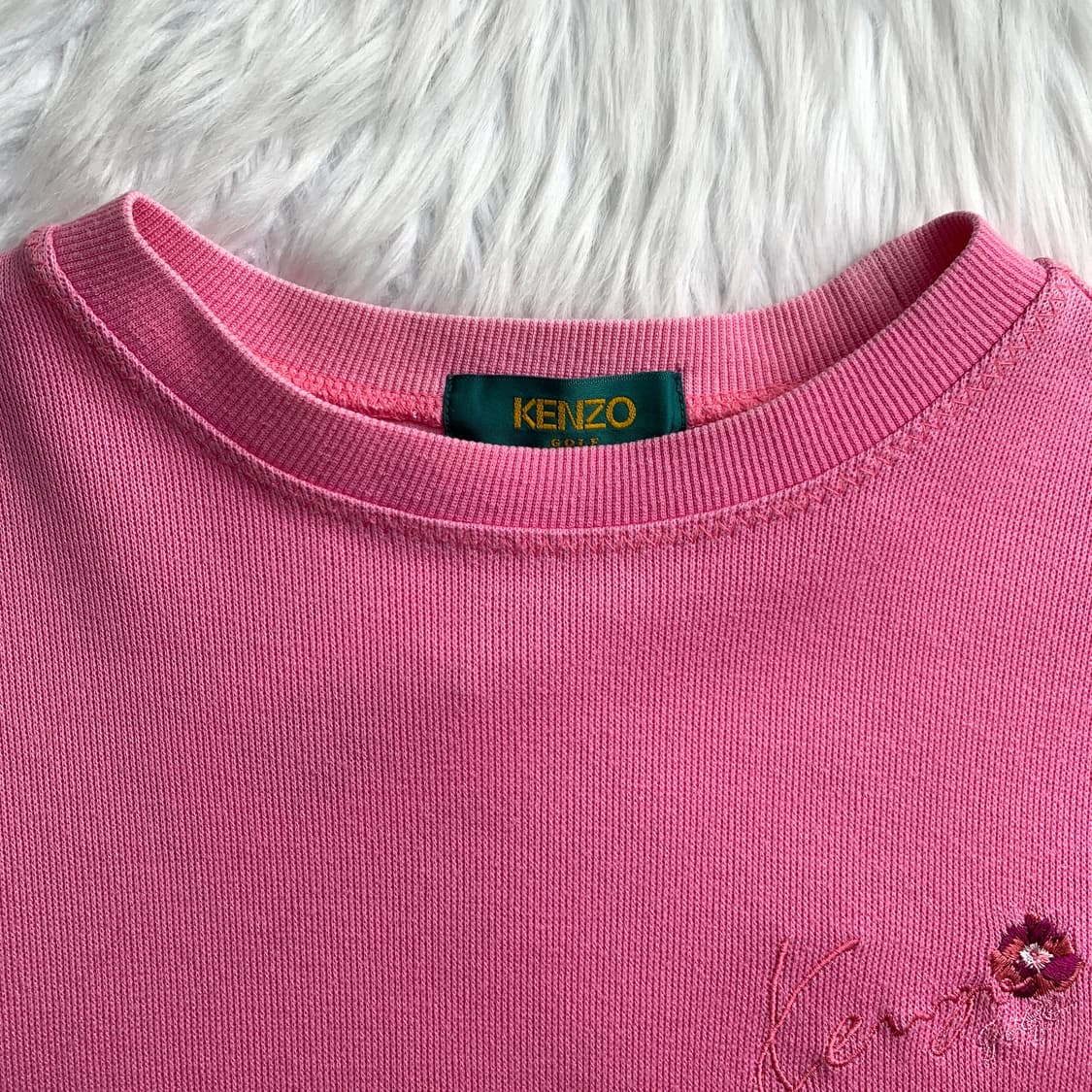 겐조 골프 플라워 자수 로고 맨투맨 1862 상품이미지3