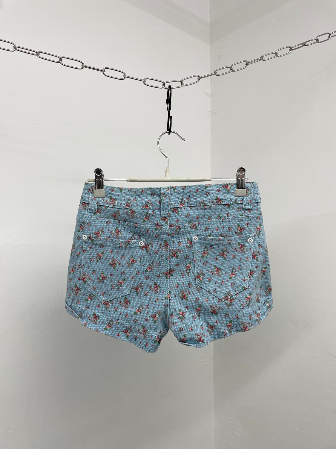 블루 플로럴 숏츠 상품이미지5