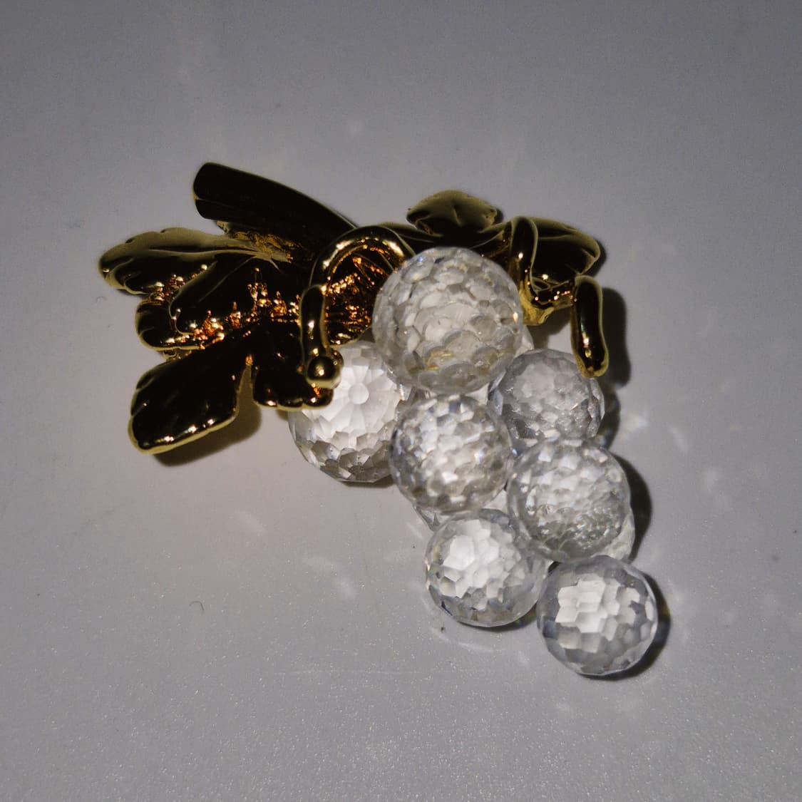 90s 스와로브스키 크리스탈 포도 브로치 상품이미지7