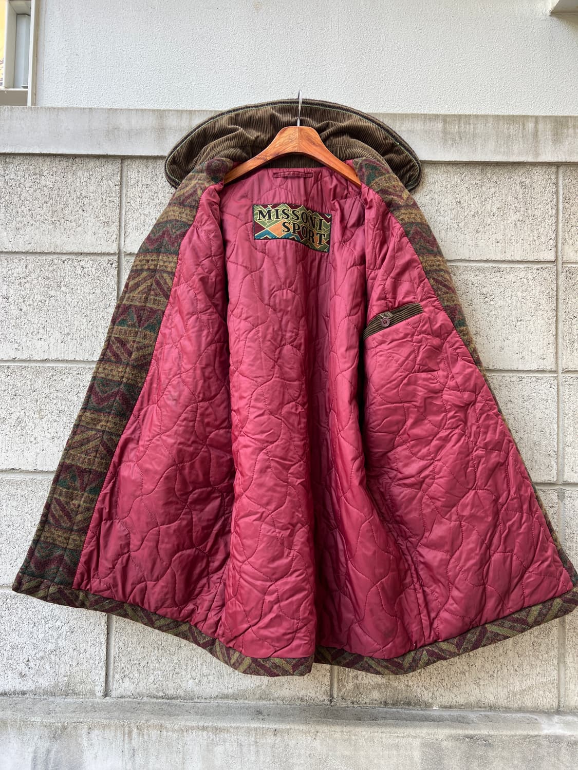 90s MISSONI SPORT AZTEC WOOL 미쏘니스포츠울자켓 상품이미지3