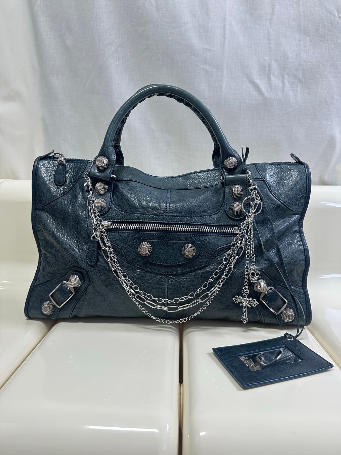 [A+ 정품] 발렌시아가 자이언트 시티 모터백 라지 상품이미지9