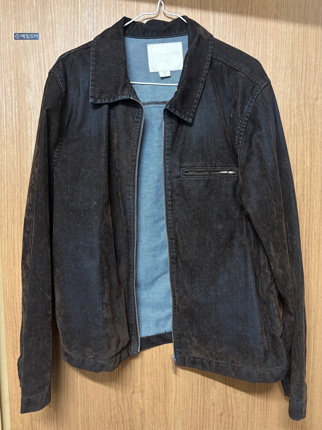 ZARA 데님 자켓 진브라운 M 상품이미지1