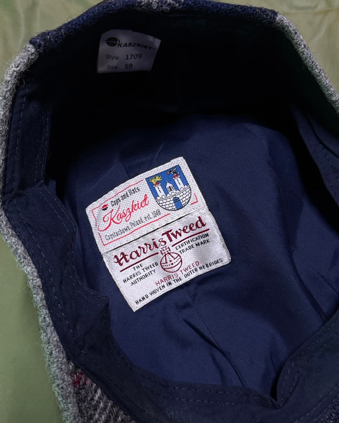 Kaszkiet 해리스트위드 울 헌팅캡 59 상품이미지5