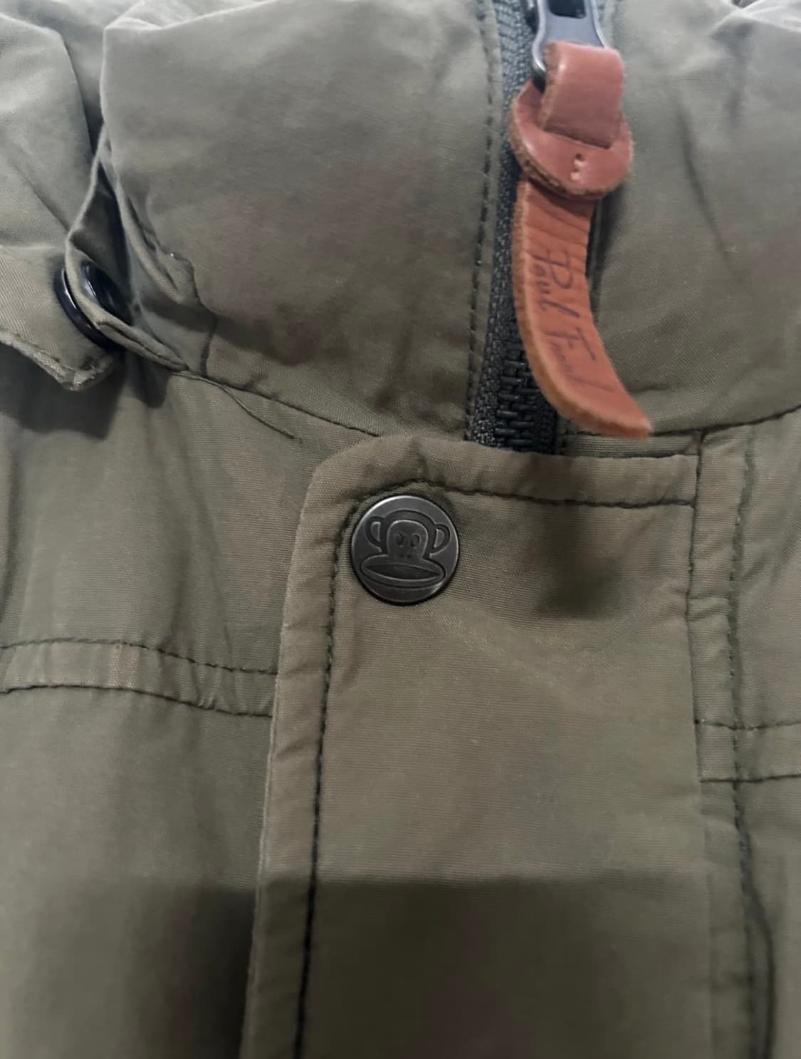 폴프랭크 카키 패딩 상품이미지3