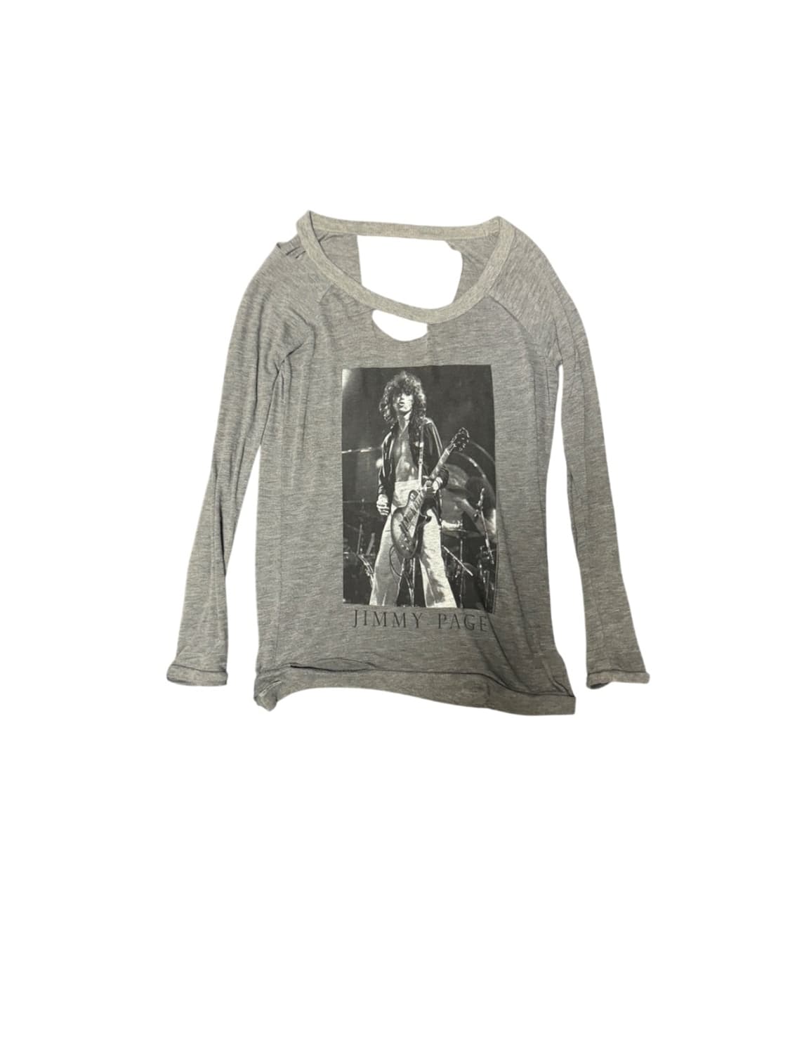 Jimmy Page distressed Gray Long Sleeve 상품이미지1