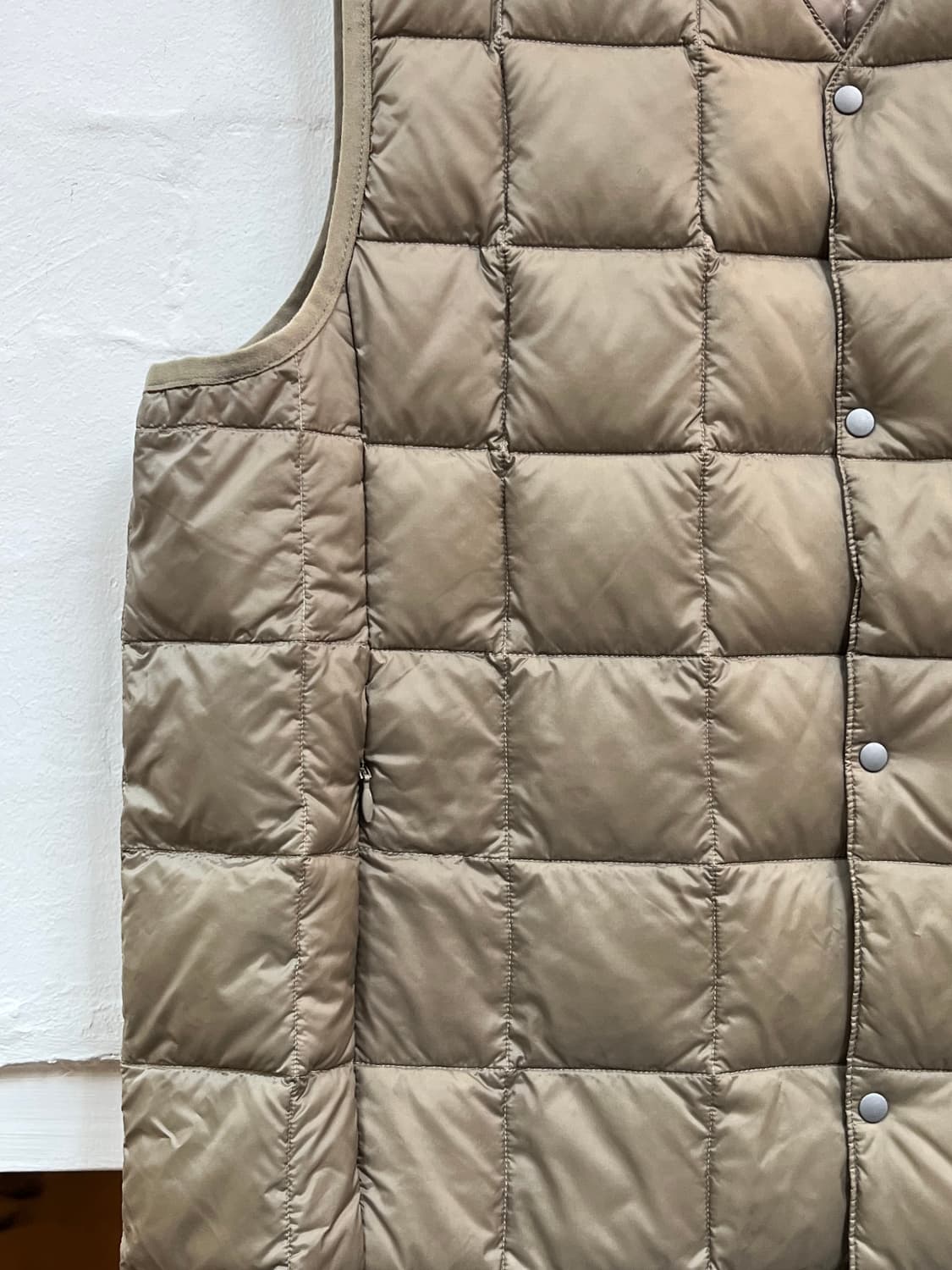 Taion 퀼팅 V넥 경량 패딩 조끼 베스트 2XL 상품이미지4