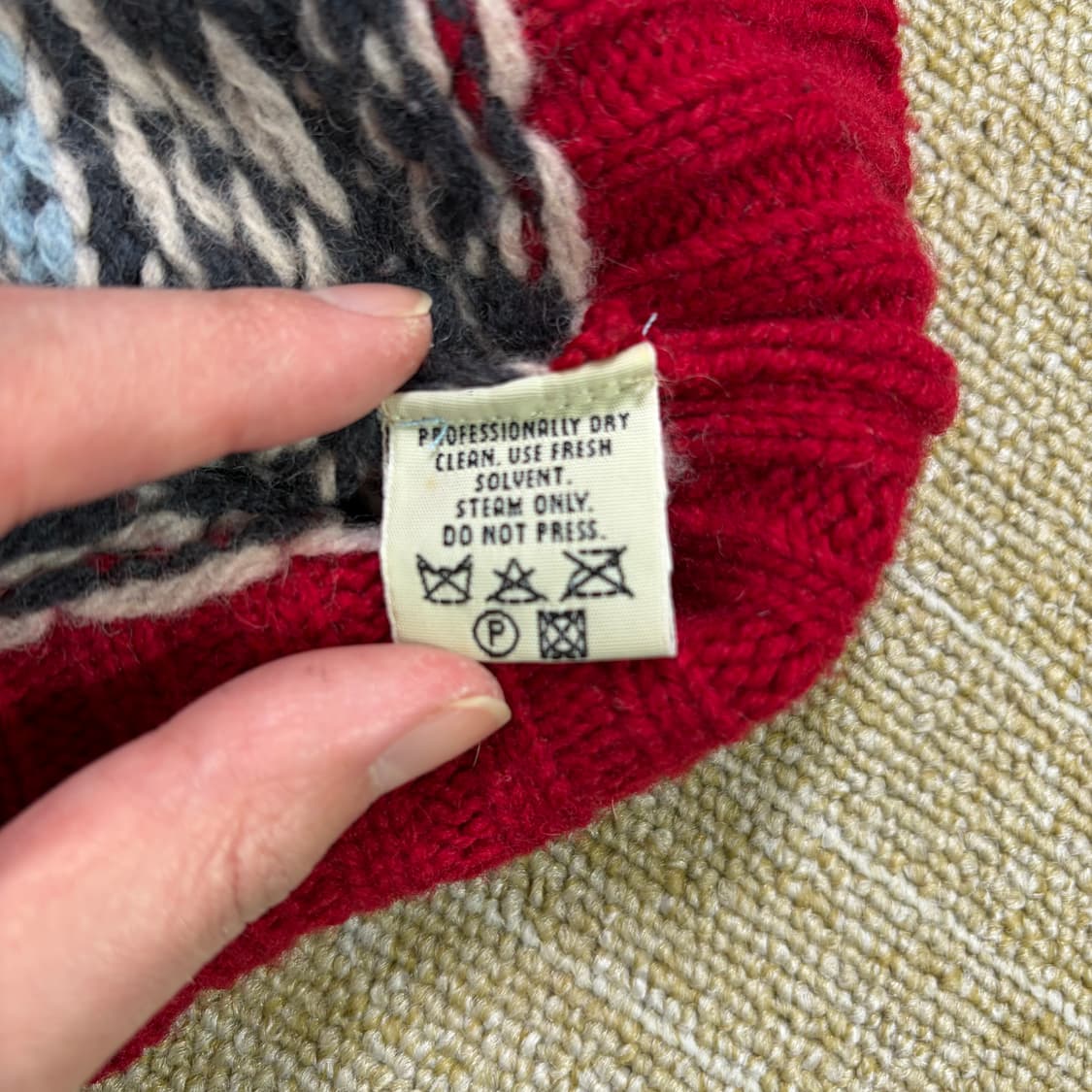 90s 에디바우어 램스울100% 노르딕 가디건(2XL) 상품이미지5